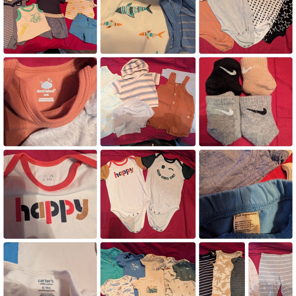 Baby Boy Clothes, 6-9 Months [Variety Bundle!]